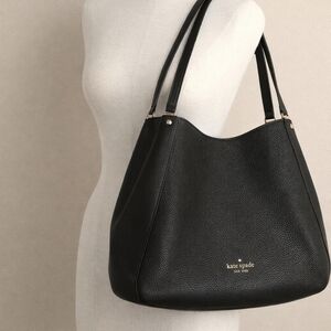 Kate Spade Black Leather Tote Bag